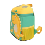 Mango Muffins yellow and green dragon backpack with 3D wings and textured scales. Features padded straps.